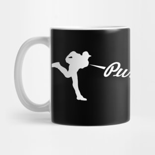 Pure Gas Baseball Pitcher Pitching Strikeout K Baseball Saying Mug